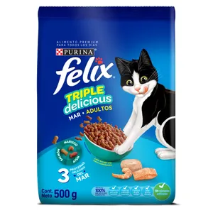 CONCENTRADO FELIX ADULTOS TRIPLE DELICIOUS MAR X 500 GRS