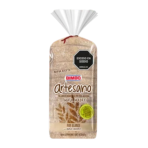 PAN BLANCO BIMBO 500G ARTESANO MASA MADRE