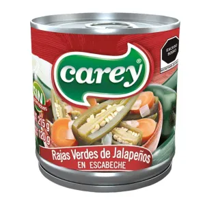Rajas Verdes Jalapeño 215g CAREY