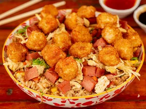 Combo Arroz al Wok + Palmitos de Cangrejo + Coca cola