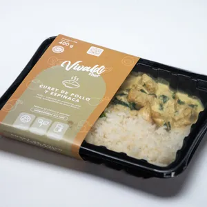 Curry de Pollo, Espinaca con Arroz 400grs