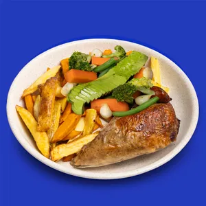 1/4 Pollo + Mix Fritos + Ensalada Cocida