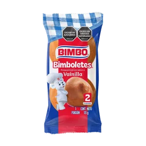 BIMBOLETES BIMBO VAINILLA X 55 GRS 2 UNDS BIMBOLETES BIMBO VAINILLA X 55 GRS 2 UNDS