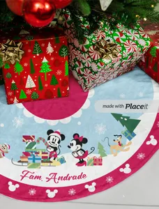 PISO / FALDA NAVIDEÑO DE ARBOL MICKEY  MEDIANO