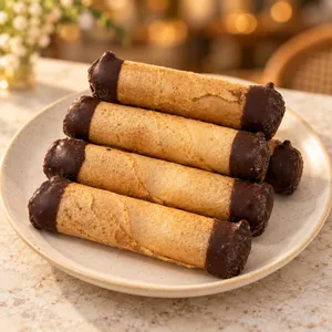 Mini barquillo rellenos