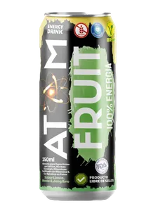 Energética Vegana Atom Fruit Limón Menta Gengibre