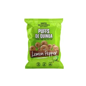 Snack Puff Quinua Siete Dragones Lemon Pepper X 40 Gr
