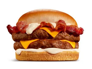 Hamburguesa La Bacon Queso Doble
