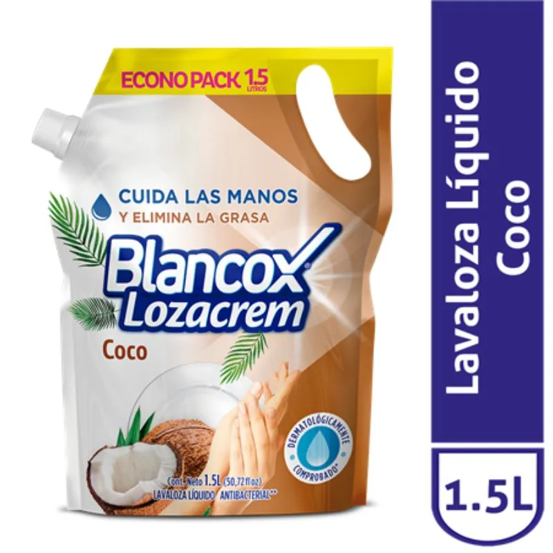 Lavaloza liquido blancox  lozacrem coco x 1,5 l doypack