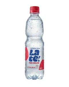 Agua mineral sin gas