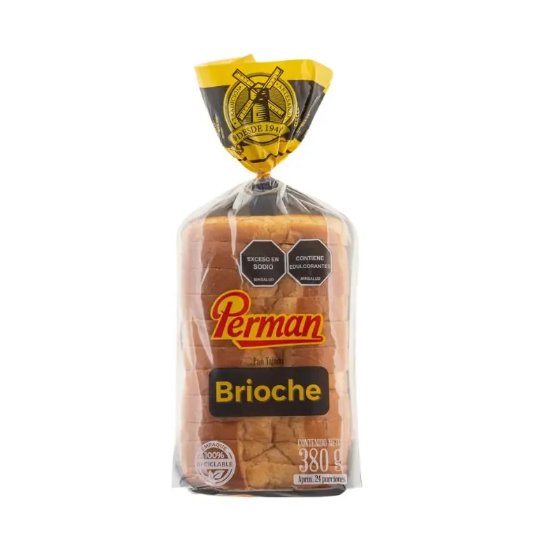 PAN TAJADO BRIOCHE PERMAN X 380 GRS