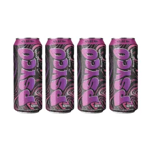 Pack (4 Rtd Psyco Berry Crush 473 Ml)