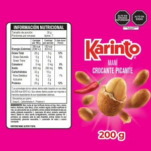 Maní Karinto Crocante Picante x 200 g