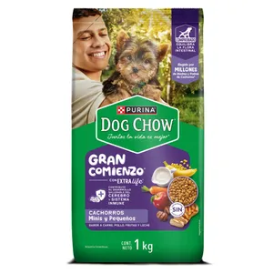 CONCENTRADO DOG CHOW CACHORROS MINIS PEQUEÑOS X 1 KG