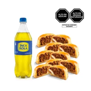 Pack (5 Empanada De Carne + 1 Inca Kola x 1 Lt)