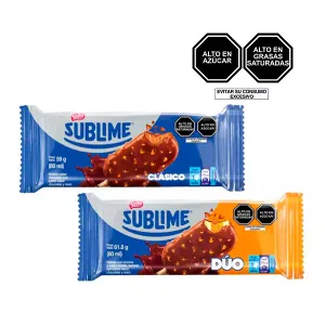 Pack (1 Helado Donofrio Sublime Clásico x 80 ml + 1 Helado Donofrio Sublime Lúcuma x 80 ml)