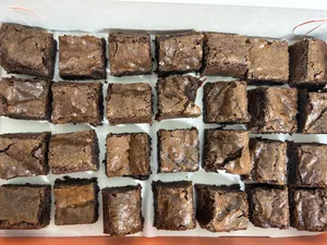 Cajita mini brownies