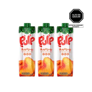 Pack 3 Jugo Pulp Durazno Pet X 1 Lt