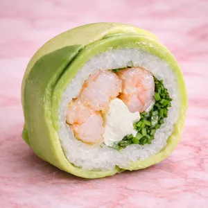 camaron queso ciboulette en palta💙