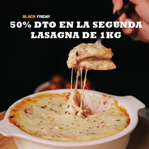 Black Friday: 50% Dto En la 2da Lasagna