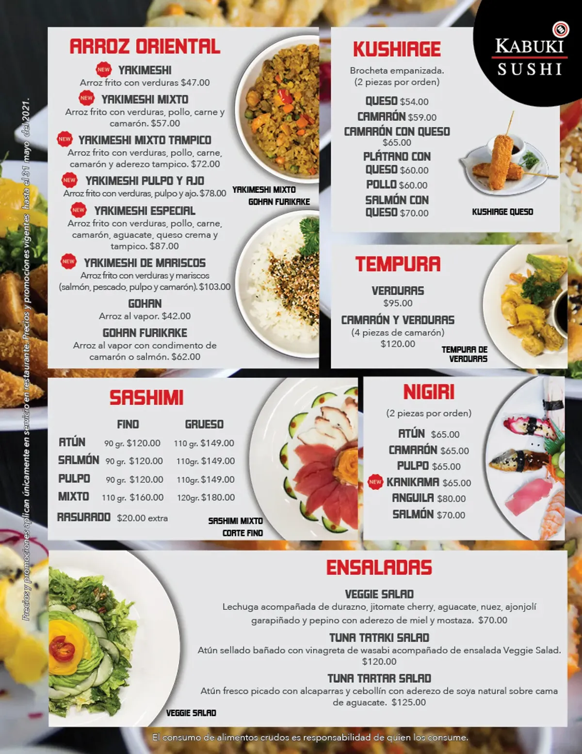 Kabuki Sushi Especializados En Sushi