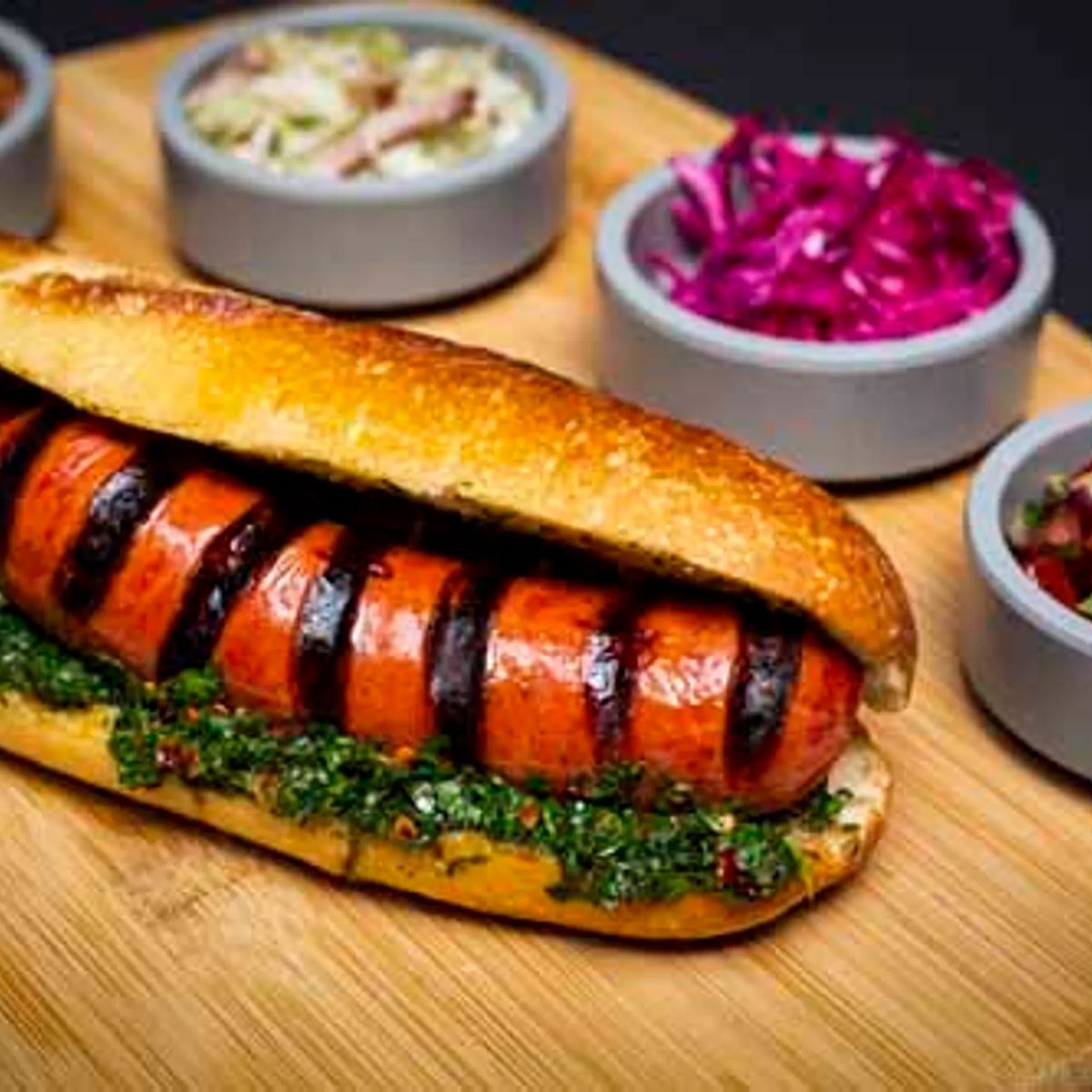 Choripan de chorizo rojo Choripan de chorizo rojo