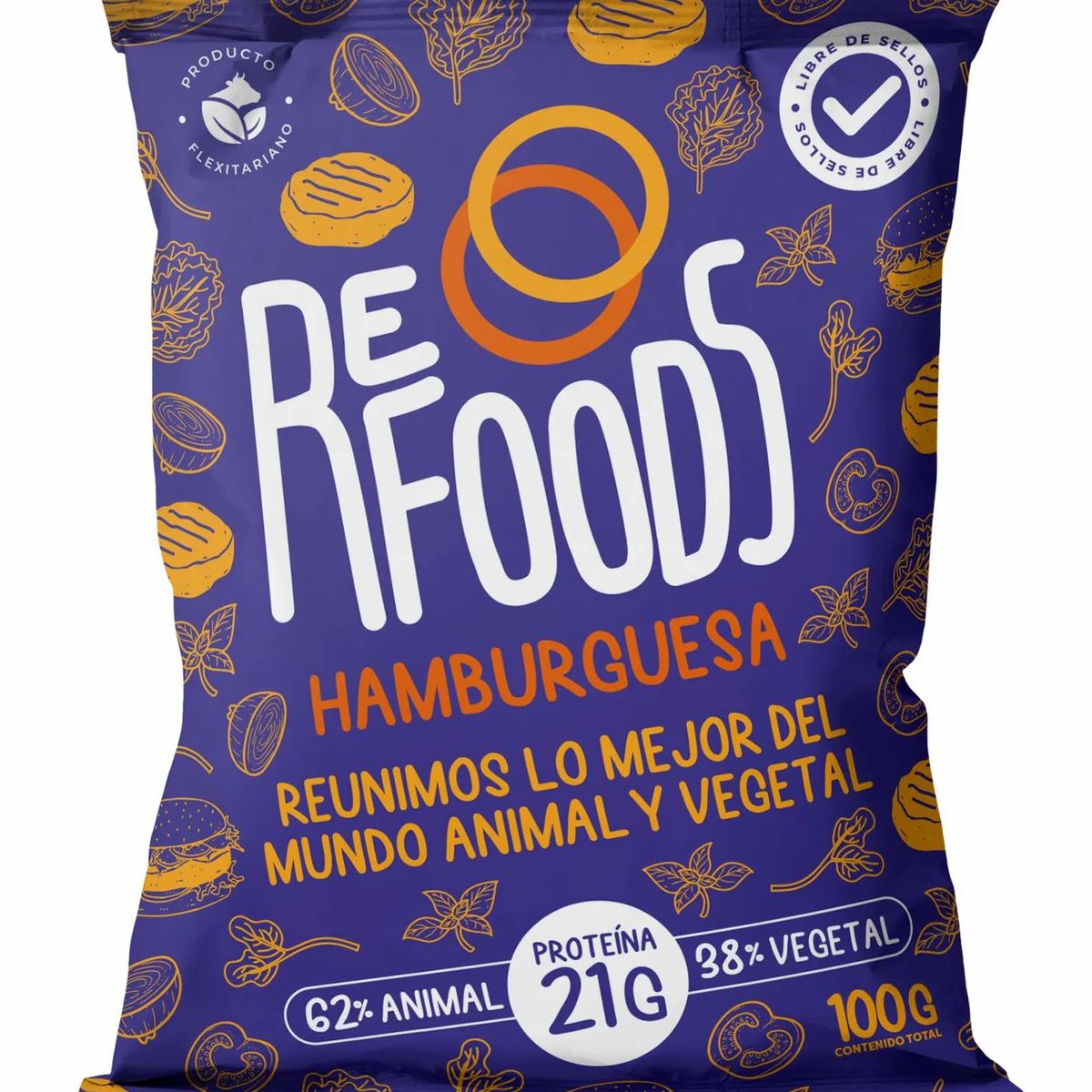 Hamburguesa Refoods x5 - 500g Hamburguesa Refoods x5 - 500g