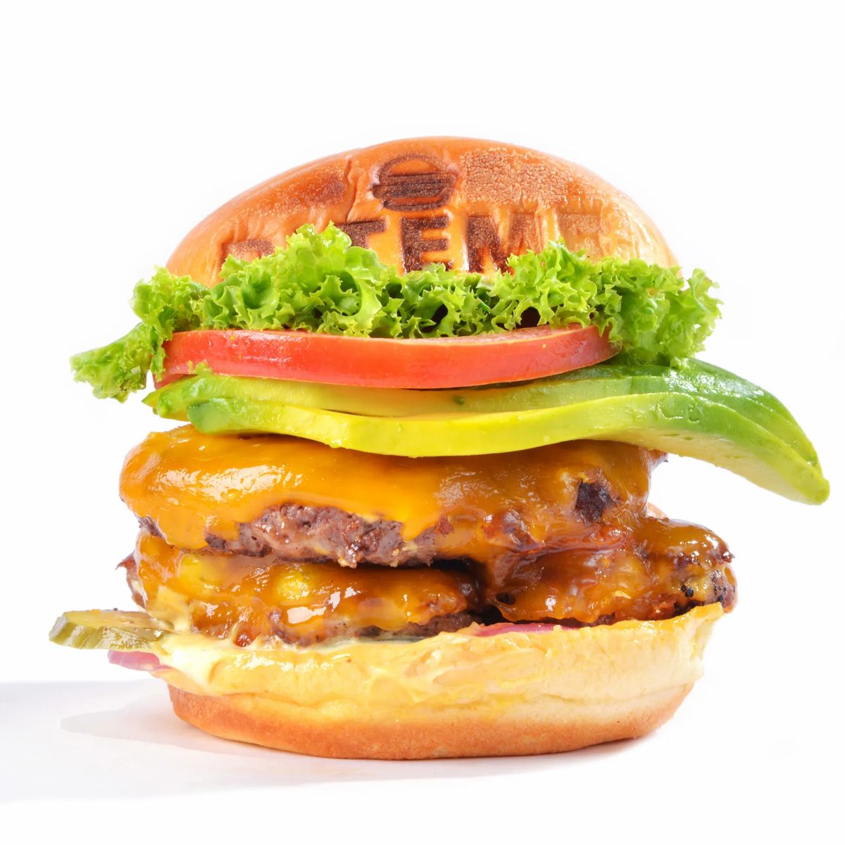 Avocado cheeseburger doble Avocado cheeseburger doble