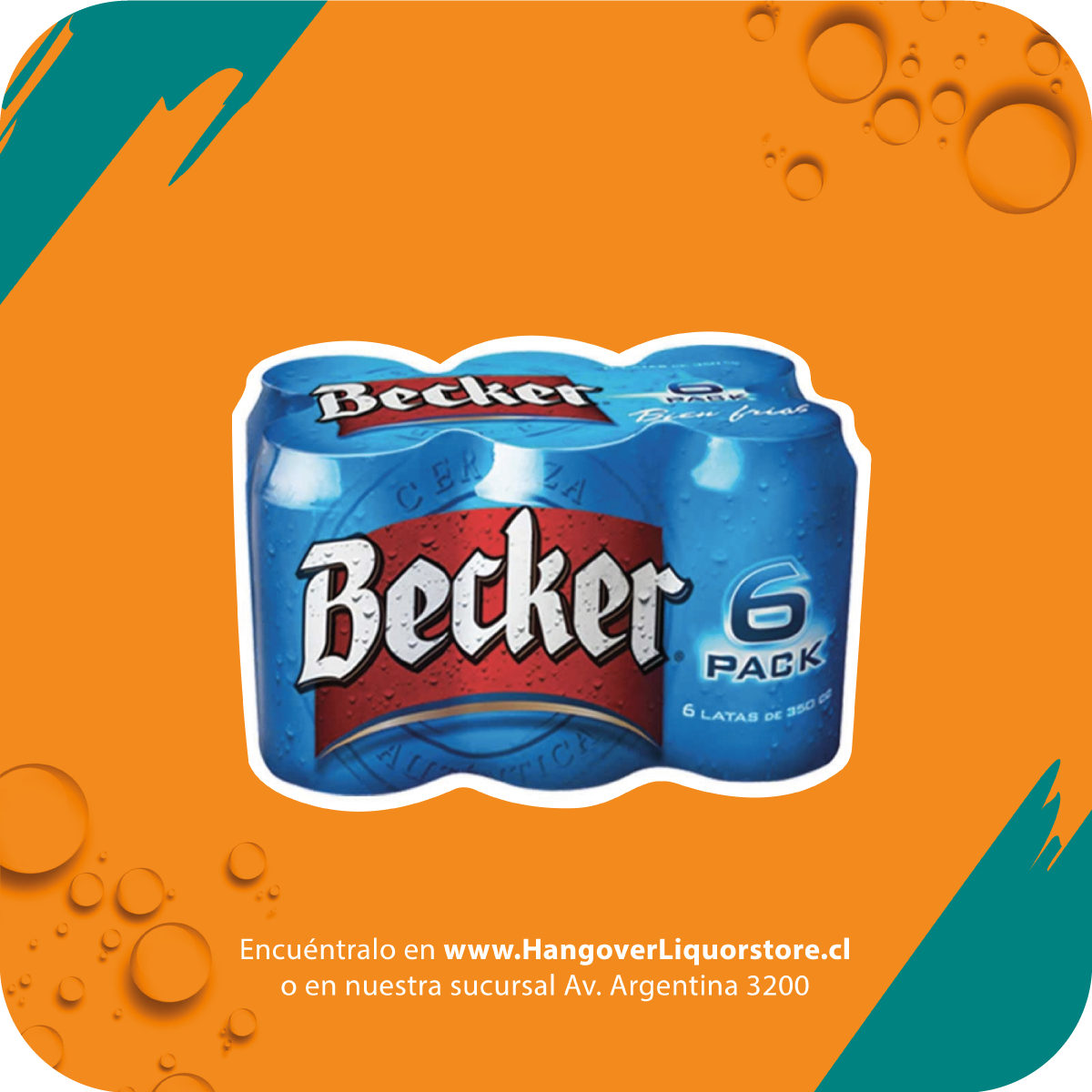 Jack Daniels Lata Grados De Alcohol 6x Becker Lata 350cc - Hangover | Liquor Store