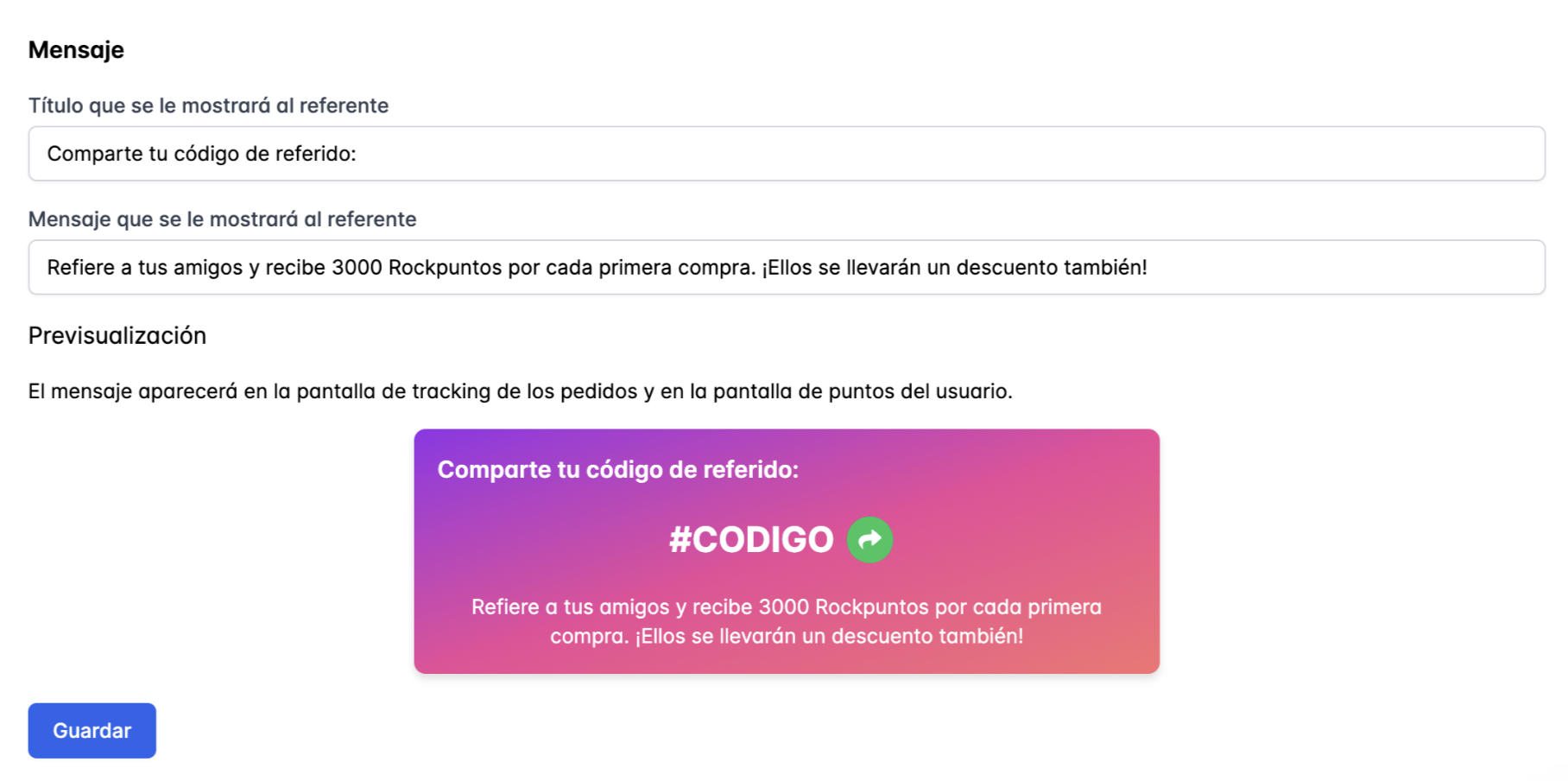 Vista previa del mensaje