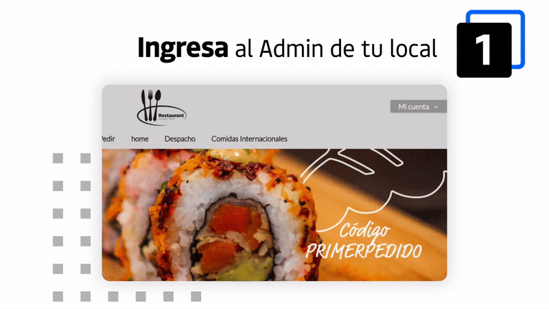 Ingresa al Admin de tu sitio web