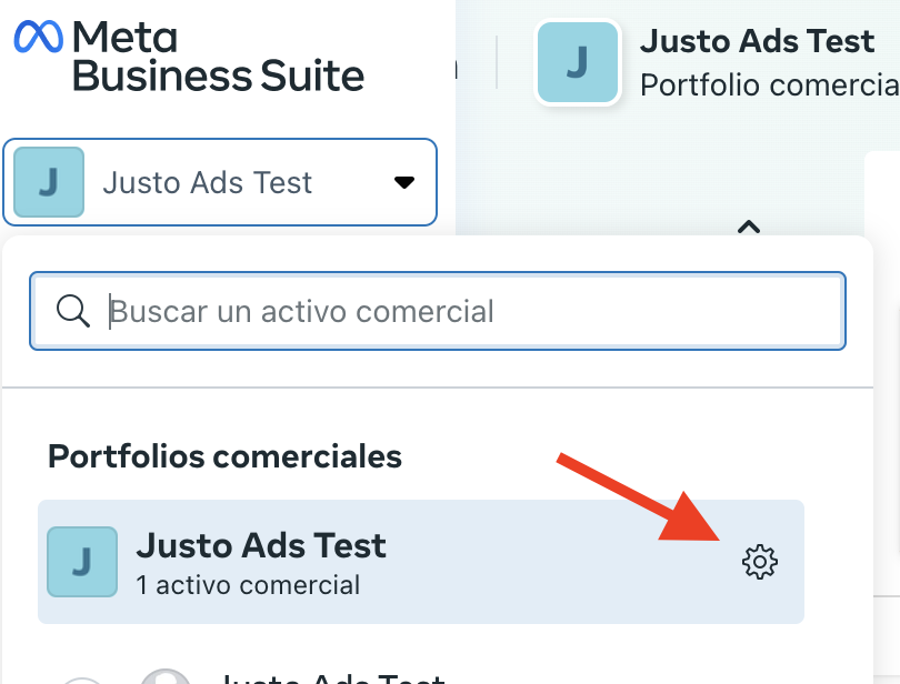 Paso 1: ir a la configuración