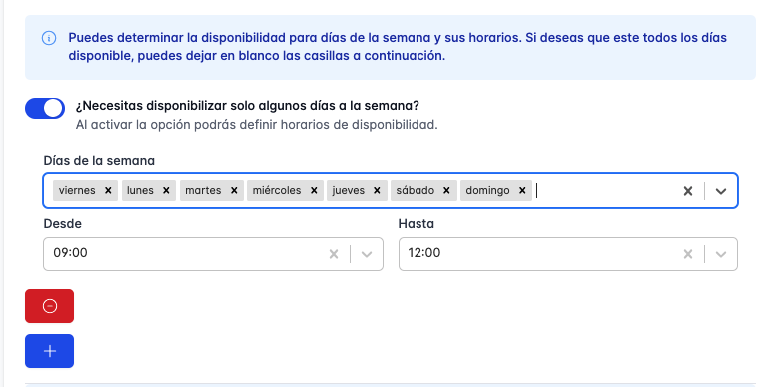 Imagen de configuración avanzada