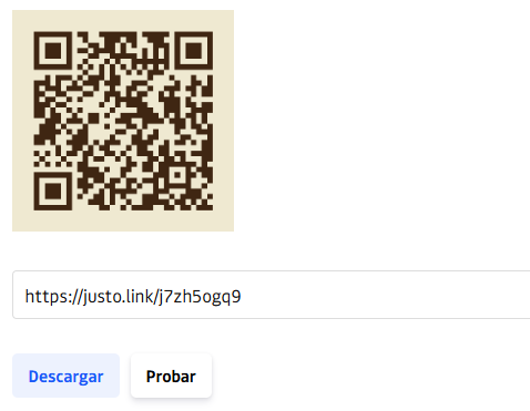 Código QR y enlace
