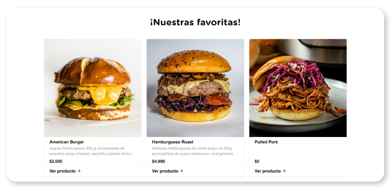 Productos destacados