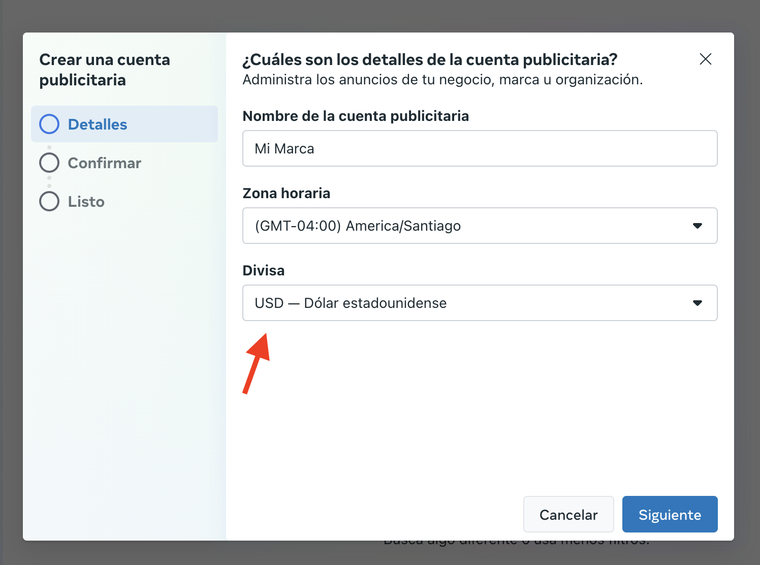 Paso 2.2: Crear cuenta