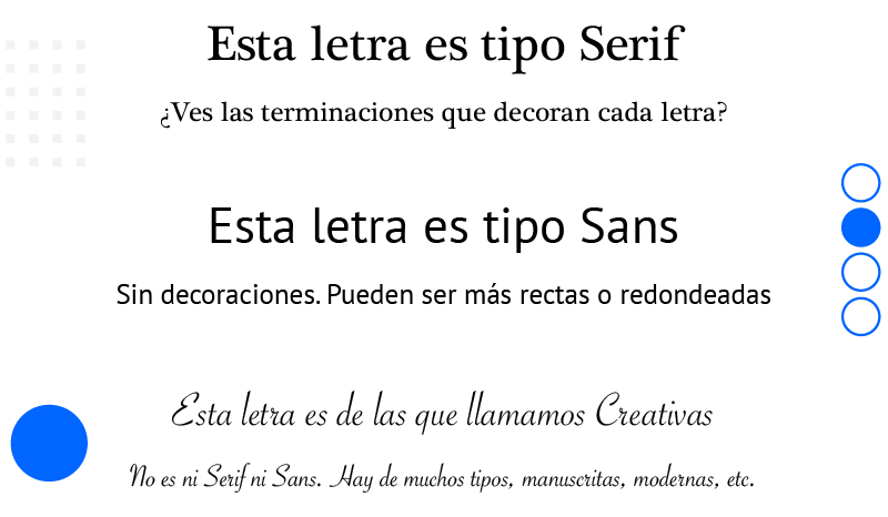 Imagen de tipos de fuentes