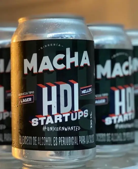 Latas y botellas Birreria Macha